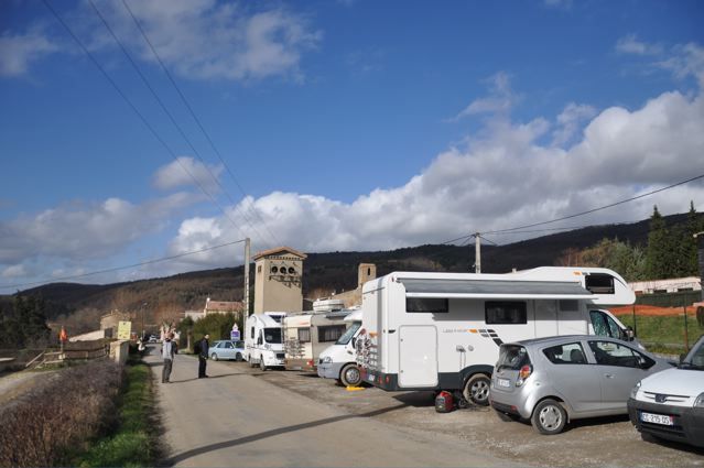 Campers at Bugarach